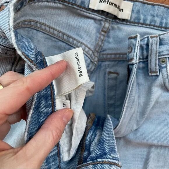 Reformation OOAK Distressed Jeans - Picture 3 of 5